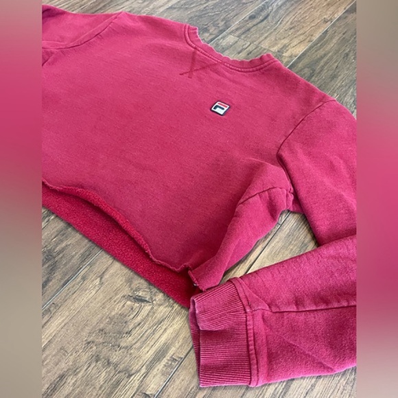Fila Burgundy Sweatshirt with Logo - Picture 2 of 4